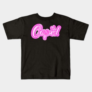 Pink Chrome Cupid Kids T-Shirt